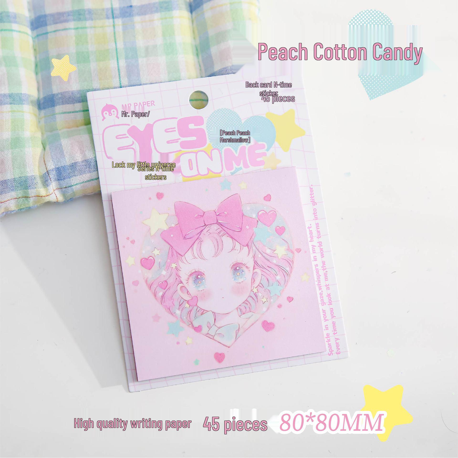 Mr. Paper Cute Girl Illustration Journal Sticky Notes