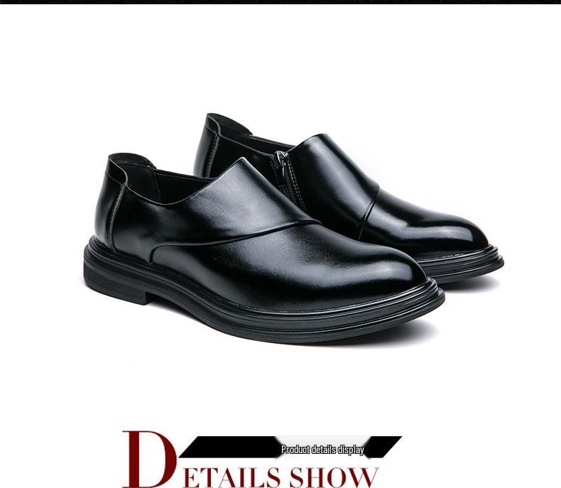 Plus Size Men's Autumn Leather Loafers - British Style Casual Slip-on Driving Shoes