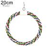 Puntos Chew Play Toy Pet Bird Parrot Cotton Rope Circle Ring Stand Hanging Swing Cage