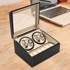 4+6 Watch Winder Automatic Watches Shaker PU Leather Mechanical Watch Box Watch Jewelry Display Box Storage Case2027