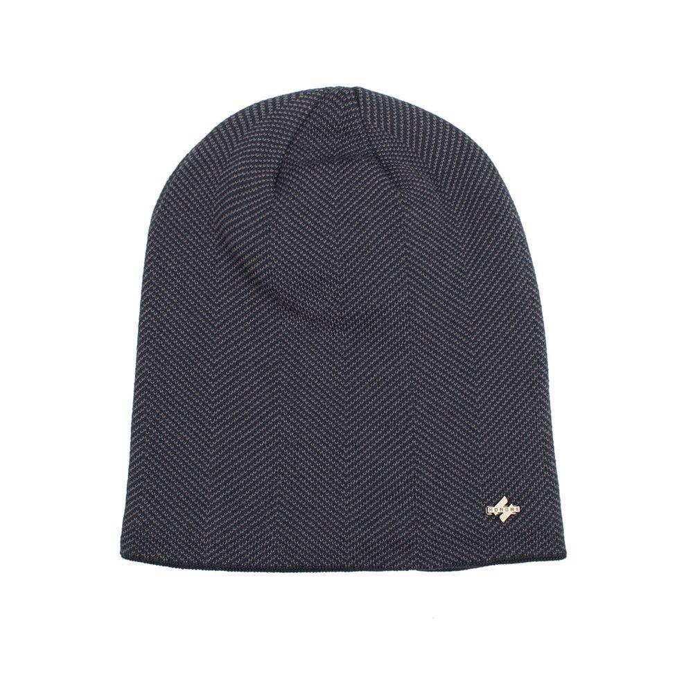 Solid Gorros Cotton Wool Hat Thick Fleece Hat Winter Warm Hat Casual Beanies Men's Knitted Hat
