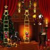 LED Christmas String Lights Santa Claus Decorative Ladder Lights 8 Modes Timer Memory Function Xmas Outdoor Indoor Decorations Waterproof Fairy Lights