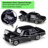 Welly 1:24 Scale Mercedes-Benz 220 Alloy Car Model Diecasts Metal Toy Vehicles Car Model High Simulation Collection Childrens Gifts