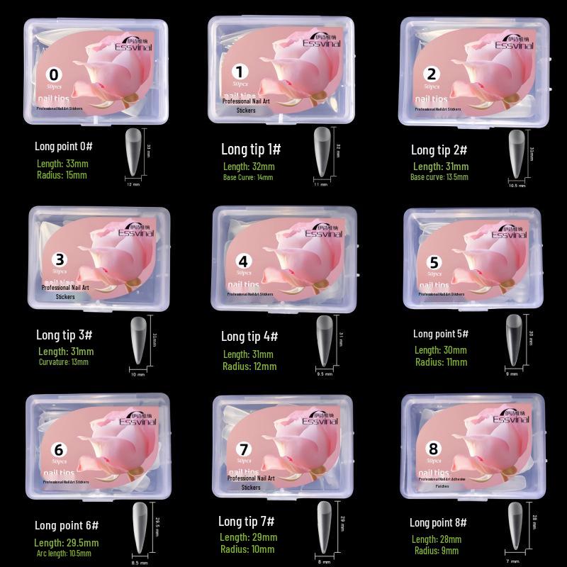 Matte Mandelfarbene Wassertropfen-Press-On-Nägel - Dünn, Nahtlos, Transparent, Dual-Use Aufklebbare Nagelverlängerungen