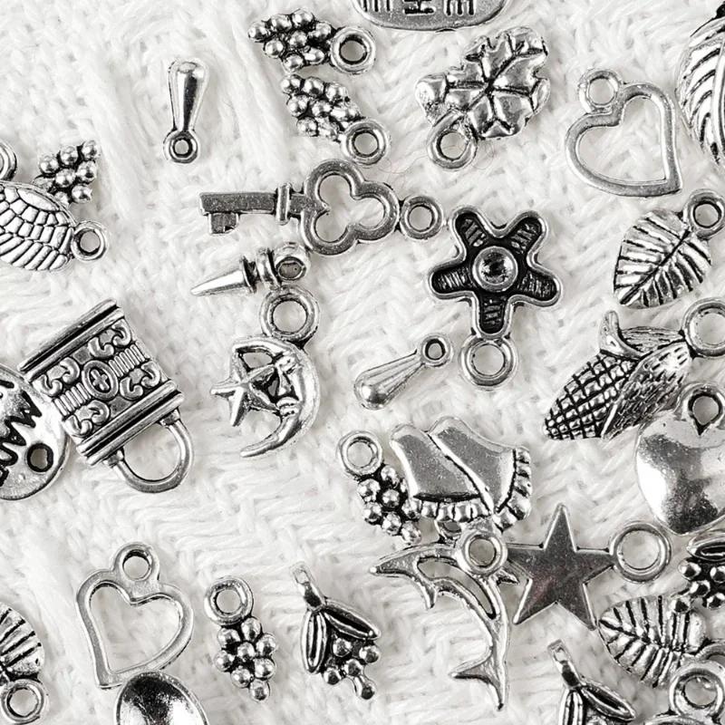 100pcs Mixed Small Random Pendant Animals Charms Beads for Jewelry Making Bracelet DIY Earrings Necklace DIY Craft Art Charm
