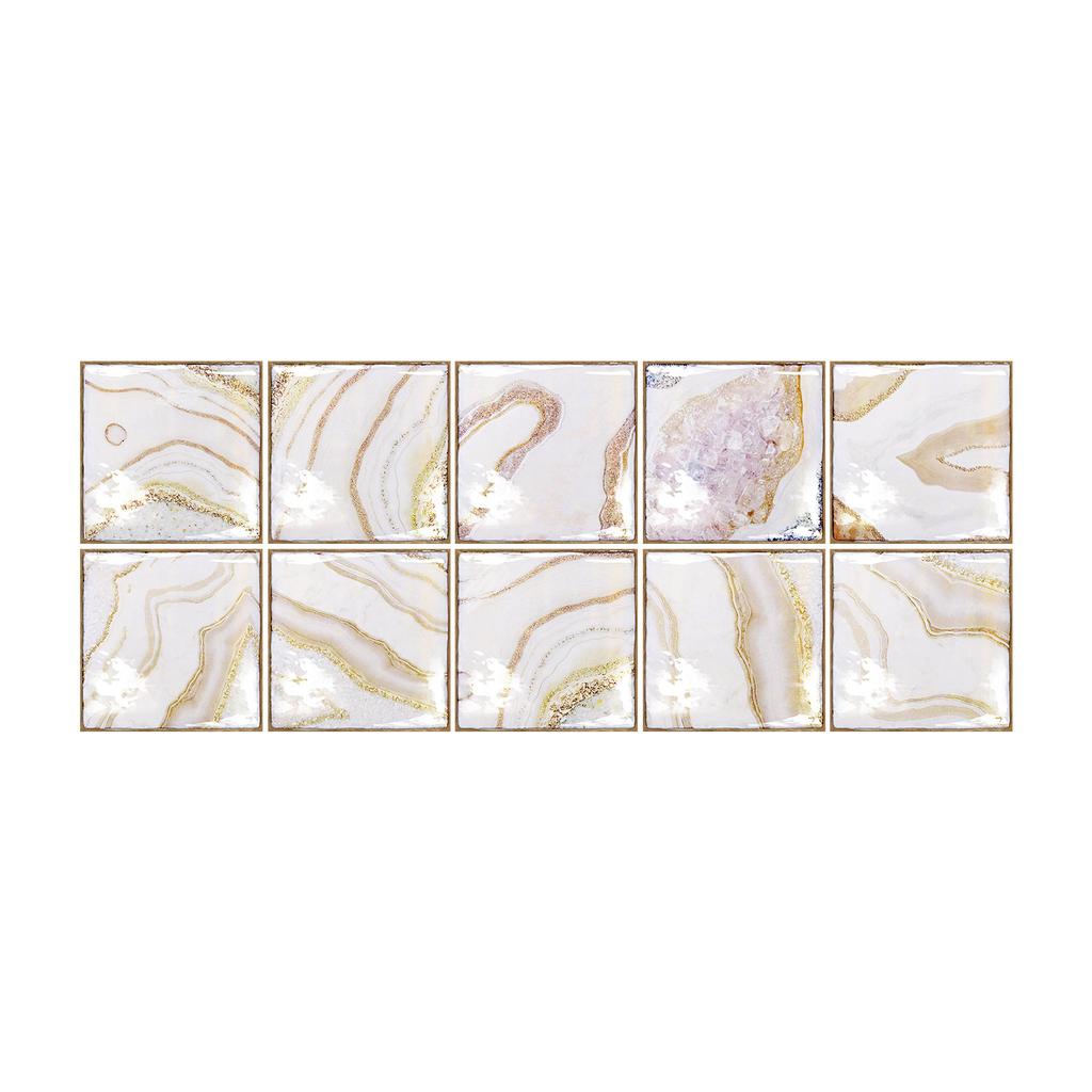 Retro Butterfly Hand-Painted Brick Beautiful Seam Sticker Wall Sticker Kitchen Bathroom Crystal Thickened Waterproof And Moisture-Proof Wallpaper Wall