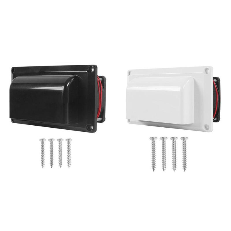 12V RV Side Vent Fan Efficient Metal Shell Quick Ventilating Premium with Mounting Screws for Motorhome Trailer Boat Marine Rvs
