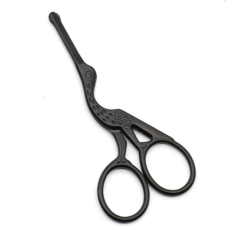 Nose Hair Scissors Round Head Stainless Steel Beauty Scissor For Eyebrows Nose Hair Beard Ear Hair Eyebrow Scissors Hair Cutting