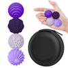 4/8Pcs Silent Magnetic Fidget Balls Silicone Shell Attraction Textures Silicone Fidget Balls Anti-Stress Stress Relief Balls