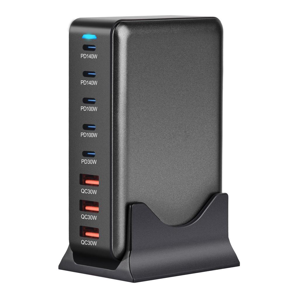 140W Multifunctional Gallium Nitride Desktop Charger with PD3.1 - Single Port Fast Charging Adapter