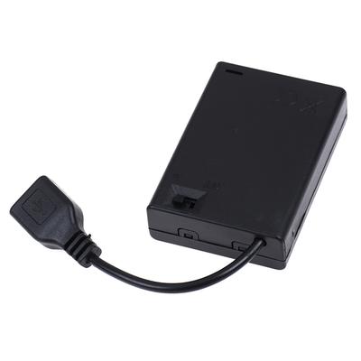 3*Aa bateriový box s USB portem pro sadu LED osvětlení stavebního bloku se spínačem