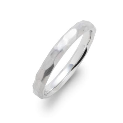 LEGAN Platino Martellato Misura Semplice Matrimonio Fatto in Giappone Anello, 7, pt900, Fedina, da Donna,