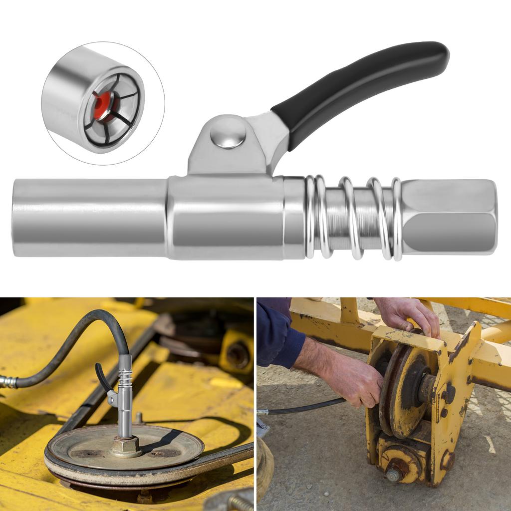 Cuplaj de grăsime îmbunătățit Cuplaj pentru pistol de grăsime cu eliberare rapidă de rezistență NPTI/8 10000PSI Două apăsări Ușor de împins