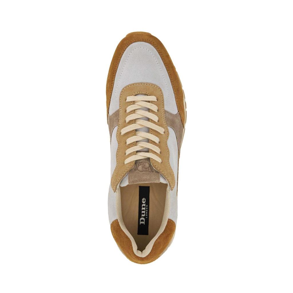 Dune London Mens Treaty Textured Lace Up Trainers