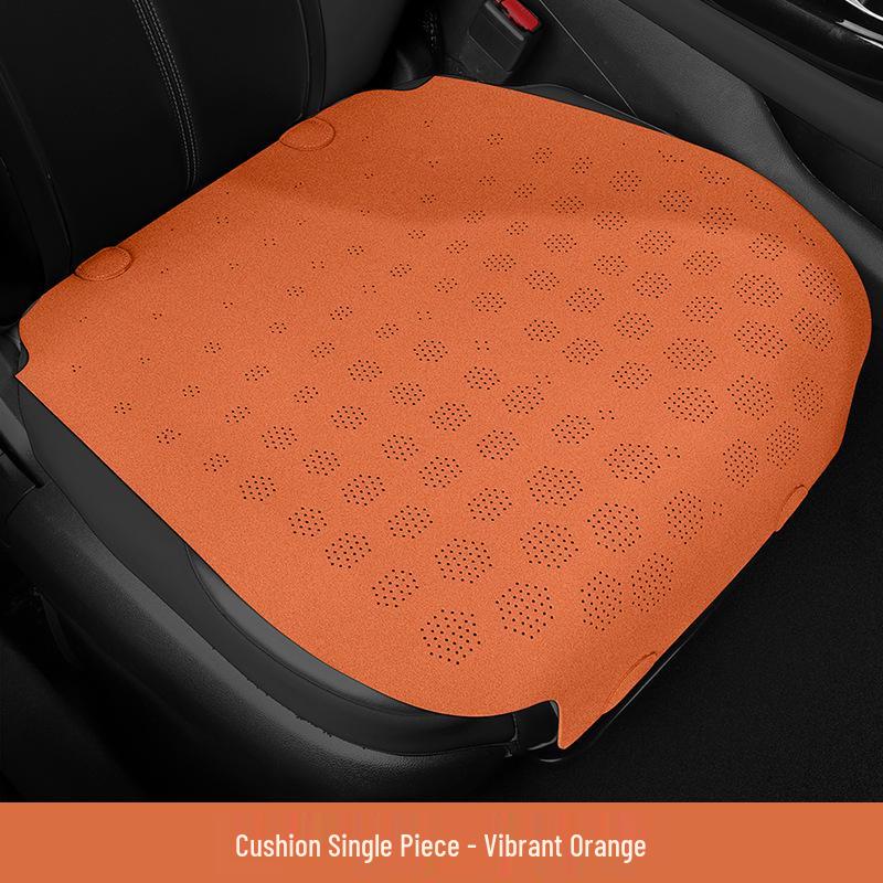 

BYD Qin PLUS DMI/EV Suede Car Seat Cushion Set - Three-Piece Saddle Pad Cover