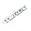 3D Metal Logo TURBO Emblem Creative Letters Nameplate Trunk Decal Turbo Sticker Car Boost Badge Auto Car Styling Accessories