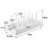 Yamazaki Jitsugyo Under Sink Width Adjustment Pot Lid Frying Pan Storage Stand W32 White W32 X X H14cm Tower Sliding Divider Bar 1359 & D14.1