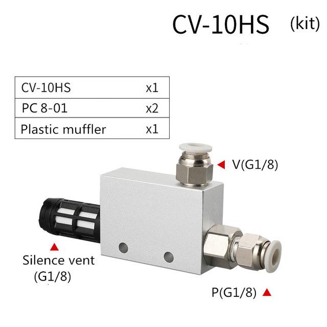 Free shipping Vacuum generator ACV CV-10HS 20HS 25HS vacuum generator suction cup negative pressure control vacuum valve