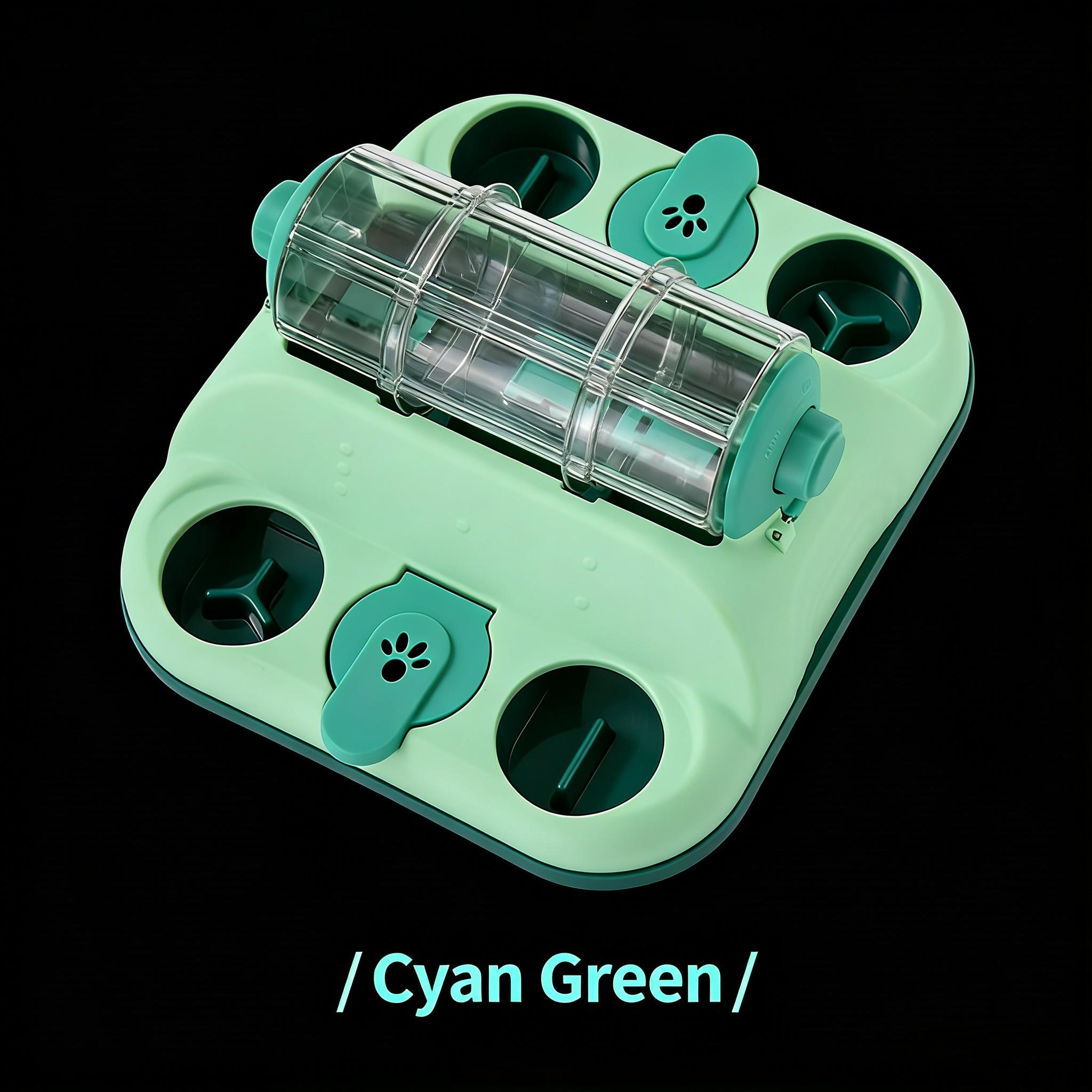 Pet Toy Slow Feeder Interactive Dog Cat Puzzle Toy Pet Training Puzzle Feeder Tibetan Food Cat Rolling Feeder Cat Dog Toys зелёный