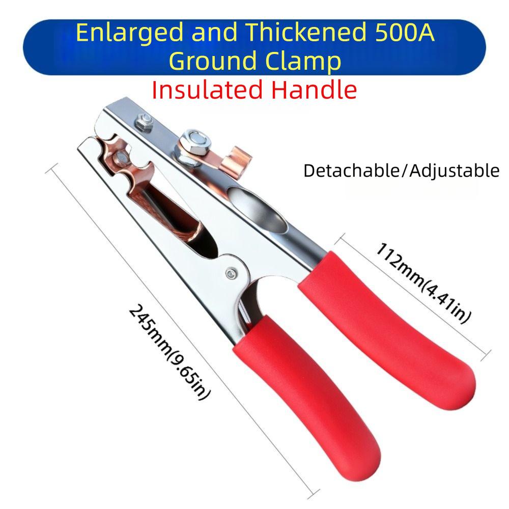 Heavy Duty Welding Grounding Clamp Manual Welder Grounding Connector Earth Ground Clip  TIG Welder