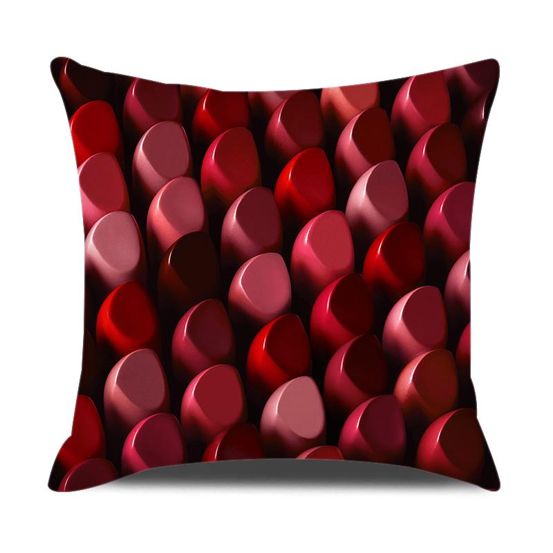 Swirl Geometric Striped Plaid Print Pillowcase Colorful Pillowcase Home Sofa Car Decoration Peach Skin Cushion Cover