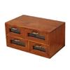 Elegant Wooden Storage Box Delicate Solid Wood Storage Cabinet With Four Drawers For Versatile Home Organization