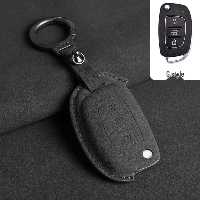 Hyundai Elantra 16/Yuena/ix25 Folding Key (Green 3D)