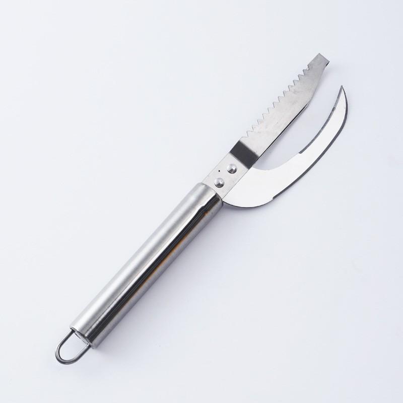 

Скребок для рыбы из нержавеющей стали, бытовой кухонный нож для разделки рыбы, инструмент для умерщвления рыбы One Size