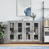vidaXL Wall Cabinets 2 Pcs. Concrete Grey Wood-based Material