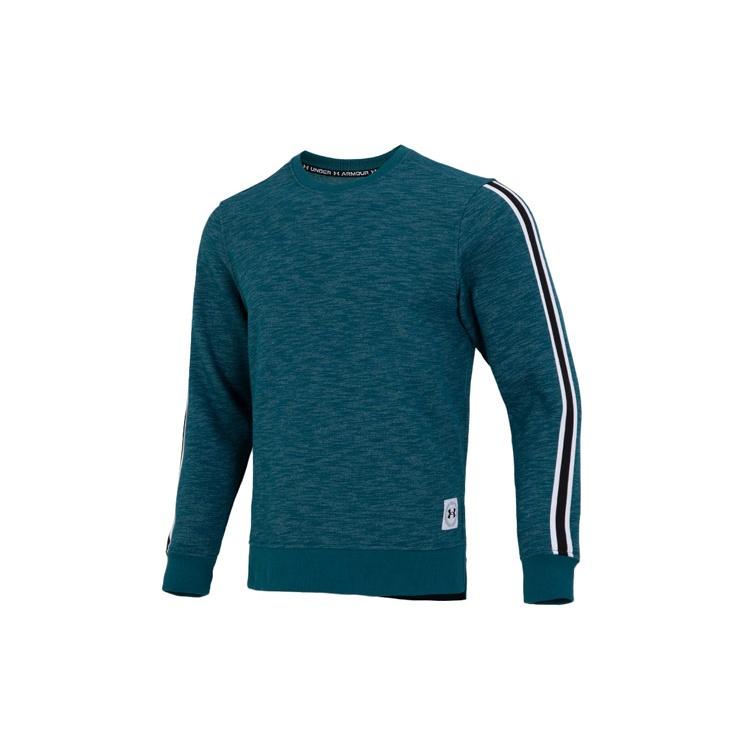 Under Armour Essential Fleece Heritage Crew Sweatshirt Teal Men s 1373814-716 XL