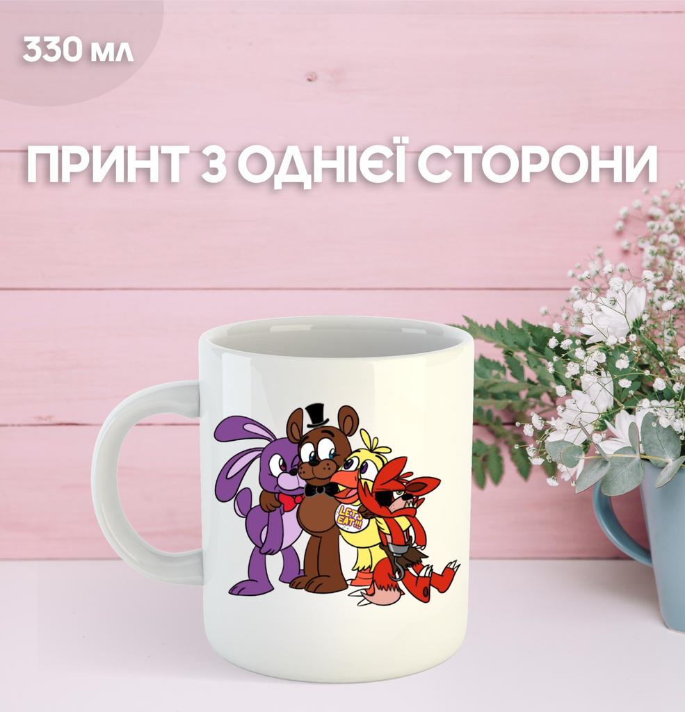 Mug Five Nights At Freddy's FNAF Animatronics with Print Ceramic Cup South Park 330 Ml
