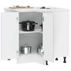 VidaXL Kitchen Corner Cabinet Porto Concrete Grey Engineered Wood 853991