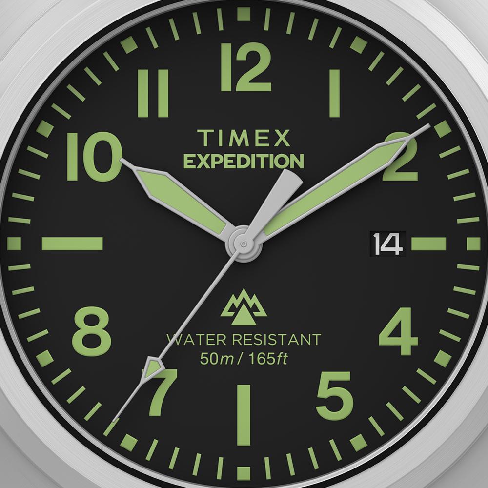 [Timex] Expedition Capstone Black Leather Watch 39mm TW2Y30700