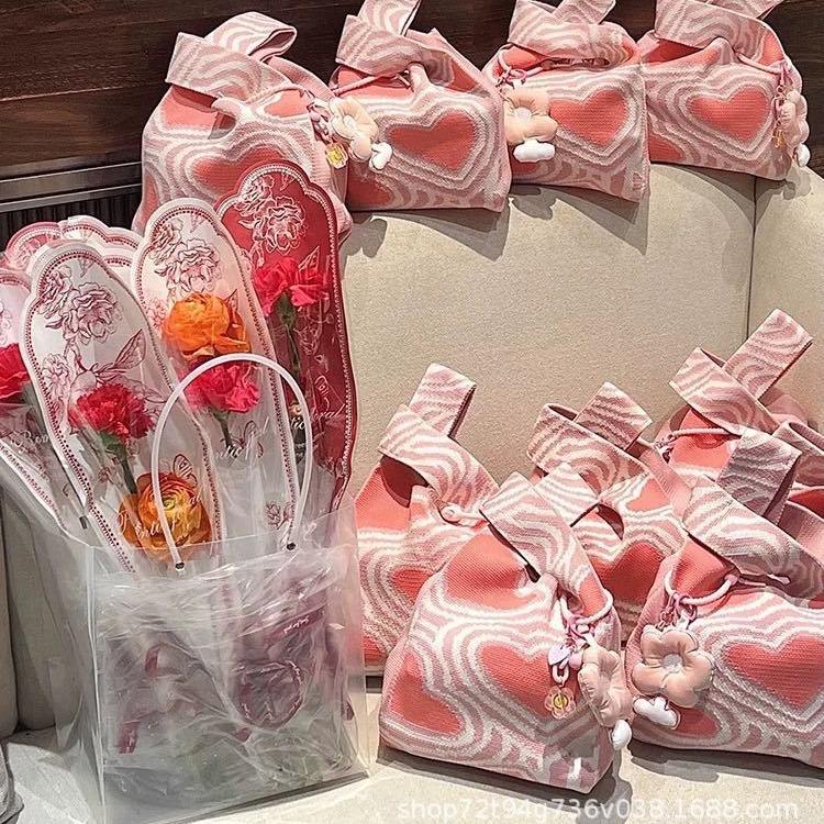 Adorable Baby Party Favor Knitted Gift Bag for Birthdays & Milestones