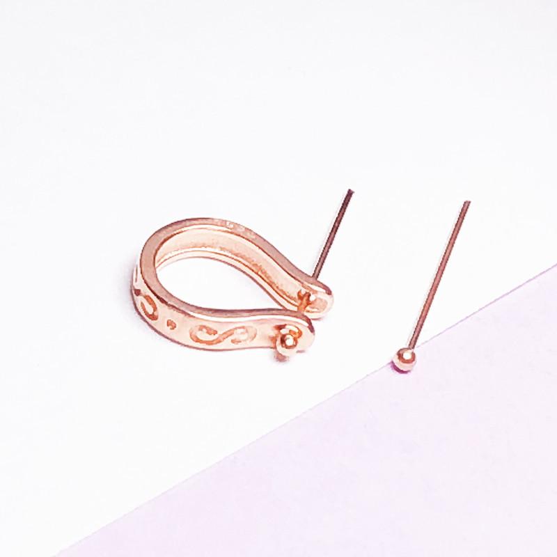 925 Sterling Silver Peace Buckle Pendant Holder Clip for Jade Pendants