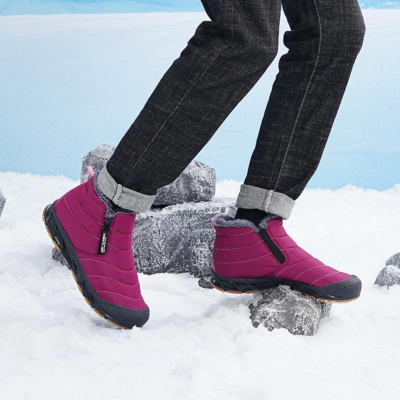 Winter Boots for Women Plush Snow Boots Couple Ankle Boots Warm Cotton Shoes