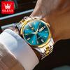 OLEVS Men Automatic Mechanical Watches Sapphire Mirror Date Watch Waterproof Stainless Steel Watch for Men Miyota Movement