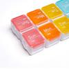 2026 Pill Organizer with Medicine Reminder Alarm Weekly Large Capacity Vitamin Box Organizer AM PM Daily Travel Medication Box