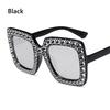 Crystal Rhinestone Frame Sunglasses for Women Vintage Cat Eye Sun glasses Sparkling Star Sunglasses Fashion Mirror Shades