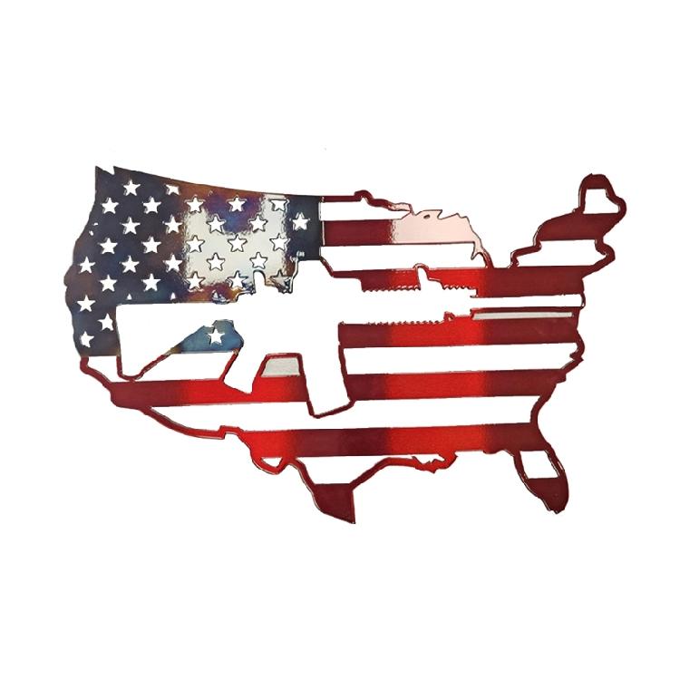 USA American Flags Metal Sign Wall Decorations Man US