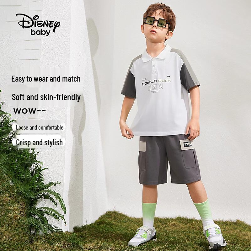 Disney Boys' 2026 Summer Short Sleeve Polo Casual Set