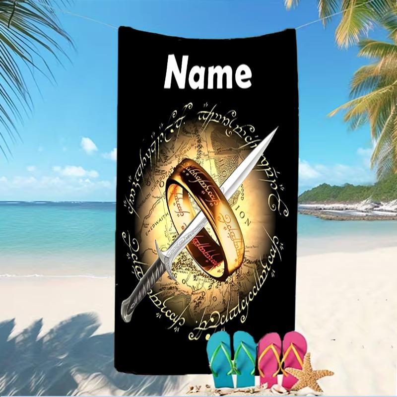 Customizable Personalized Beach Towels The Fellowship of the Ring Themed designs.Suitable for the Beach, Yoga, Sports;ideal As Beach Accessories