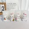 Cute Rabbit Silicone Mold Bunny Shape Cake Chocolate Candy Mold 3D Cartoon Mini Dessert Baking Molds DIY Craft Easter Decoraion