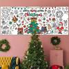 Paper Coloring Banner Kids Gifts Activities Toys Party Classroom Christmas