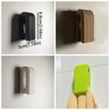 2 Pieces Strong Self Adhesive Auto-lock Towel Rack Space-saving Plastic Towel Hook Practical Non Perforated