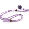 Natural Stone Mesh Pocket Woven Necklace Pendant Adjustable Retractable Mesh Pocket Hand Woven Necklace N557