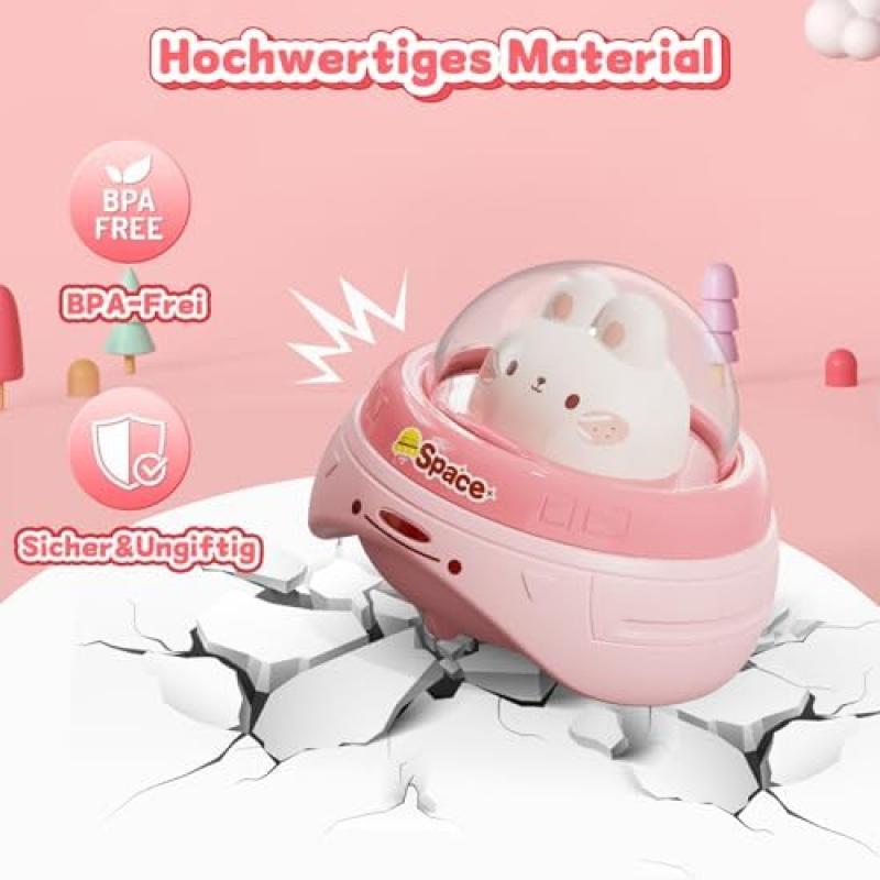 NUMBERFUN Baby Spielzeugauto Set, 4 Tierförmige Autos, Erstes Geburtstagsgeschenk für 1-3 Jährige Jungen Mädchen, Frühes Lernen Kleinkindspielzeug