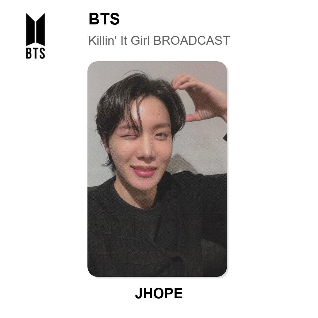 BTS Killin  It Girl BROADCAST Official Photocard J-Hope 02