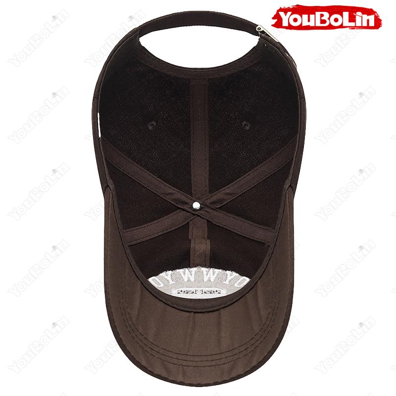 Retro Letter Embroidery Soft Top Baseball Cap Korean Trendy Duckbill Cap Outdoor Sun Protection Hat