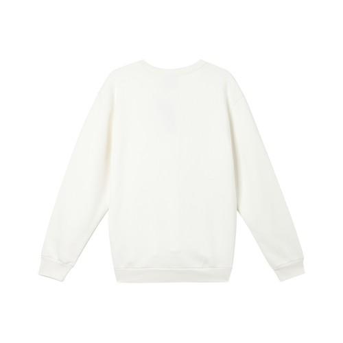 Adidas Originals Sports Casual Crewneck Pullover Sweatshirt, Unisex, White